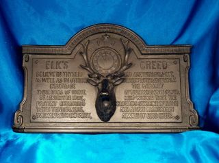 1930 ' s Ronson A.  M.  W.  Fraternal Order of Elks Creed,  fantastic Detail - 2