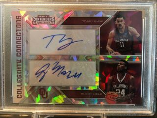 TRAE YOUNG / BUDDY HIELD 2018 CONTENDERS CRACKED ICE DUAL AUTO 4/23 - GEM MT 10 2