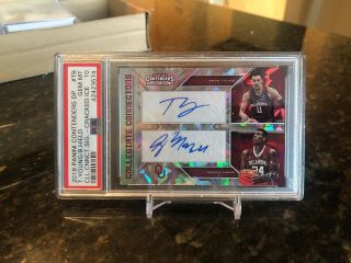 TRAE YOUNG / BUDDY HIELD 2018 CONTENDERS CRACKED ICE DUAL AUTO 4/23 - GEM MT 10 3