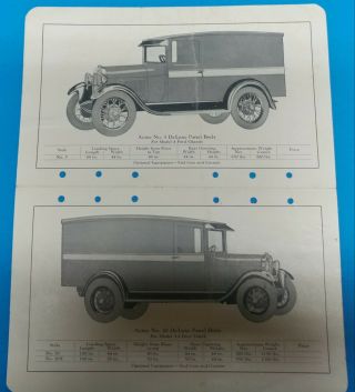 1928 Acme De Luxe Bodies For Fords,  Model A,  Brochure /spec.  Sheet. ,