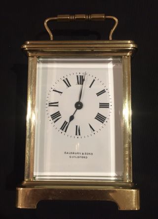 Very Fully Serviced Brass Cased French Carriage Clock