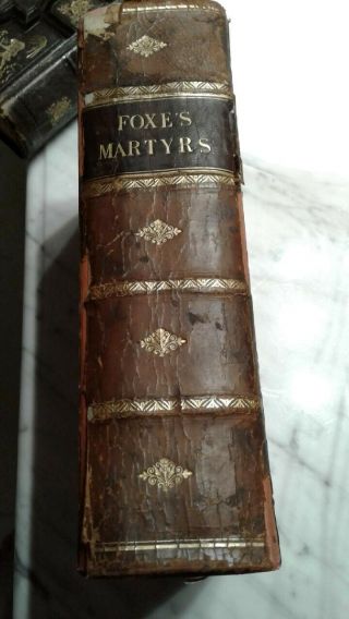 Foxes Book Of Martyrs Vinatge Hardcover Antique Leather Christian Classic Book
