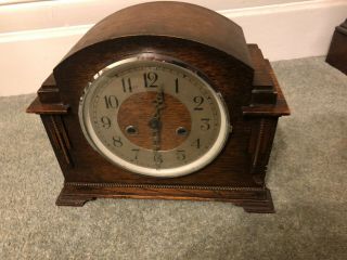 Vintage / Antique Wooden Mantle Clock - ? 1930s