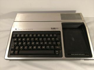Texas Instruments Model Ti - 99/4a Computer W Games Speech Synthesizer Fpor Read