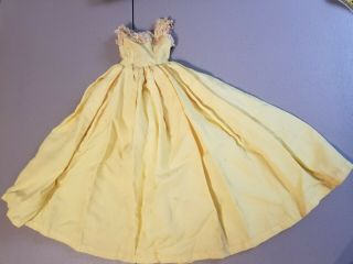 Vintage Madame Alexander Cissy Yellow Doll Dress Tagged