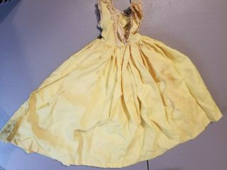 Vintage Madame Alexander Cissy Yellow Doll Dress Tagged 2