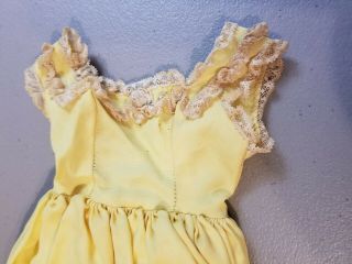 Vintage Madame Alexander Cissy Yellow Doll Dress Tagged 3