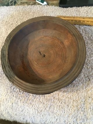 Rev War 18th Century Small 7 1/4 Inch Walnut Eating Bowl Well Turned Treen - Ware