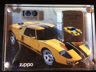 Ford Motor Company 100th Anniversary Ford Gt Zippo Lighter And Case