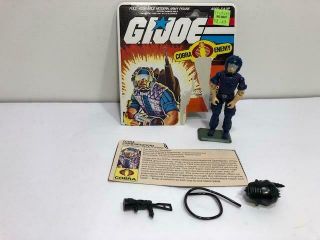 Vintage Gi Joe Cobra 1985 Communications Tele Viper Complete W/ Fc & O Ring