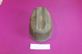 Vintage Hard Rubber Hat Block.  Circumference: 22 7/8 In.  Height: 5 In.