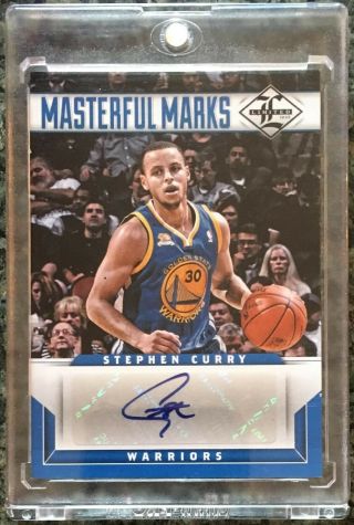 2012 - 13 Limited Stephen Curry Masterful Marks Auto 56/99 Warriors