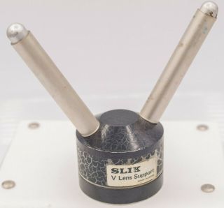 Vintage - Slik V Long Lens Tripod Monopod Support Metal 1/4 " - 20 Screw