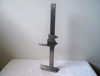 Vintage Brown & Sharpe No.  585 12 " Vernier Standing Height Gauge Machinist Tool