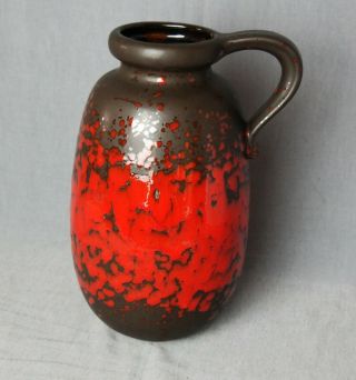 Large Vintage Scheurich West Germany Jug / Vase 484 - 27 Mid Century Fat Lava