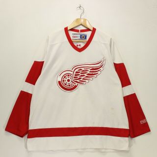 Vintage Detroit Red Wings Ccm Nhl Hockey Jersey Mens Size Xl White