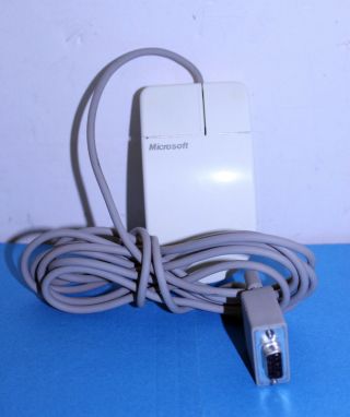 Vintage & Rare Microsoft Ps2 Ps/2 Compatible Computer Mouse W/ Cord Serial Plug
