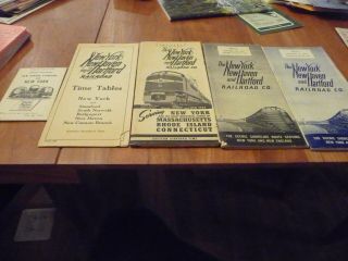 Haven Railroads Timetables For 1932,  1947,  1948,  1952,  & 1953