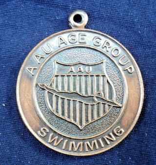 Aau Age Group Swimming Award Coin Pendant Medal Token Souvenir