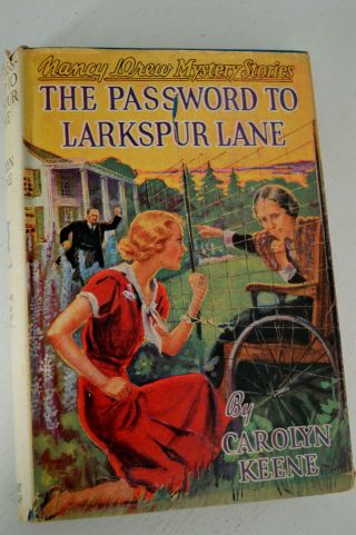 Vtg The Password To Larkspur Lane Nancy Drew Book Carolyn Keene 1933 10 Hc Dj