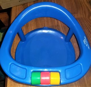 Vintage 1989 Safety 1st Baby Suction Cup Bath Tub Seat Blue Made In Usa