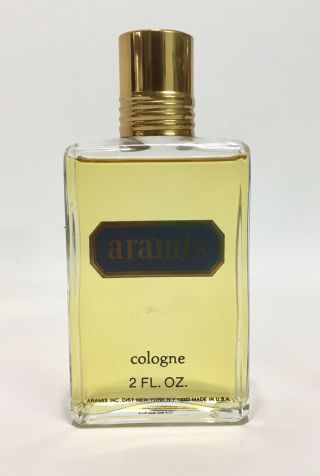 Mens Vintage Fragrance Aramis Cologne 2 Oz Splash - Near Full Bottle Perfume