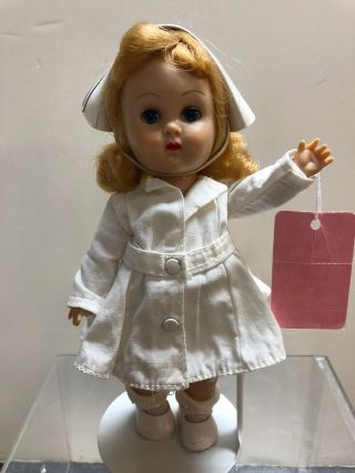 7” Vintage Antique Vogue Ginny Doll Straight Leg Walker Nurse 1331 1958 S