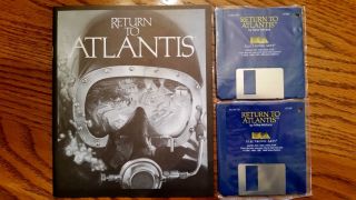 Vintage Return To Atlantis For The Commodore Amiga On 3.  5 " Floppy Disk (s)
