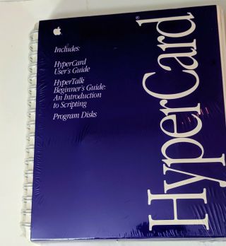 Apple II Macintosh HyperCard Factory Vintage Software Hypermedia System 3