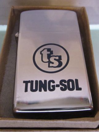 Zippo Lighter Vintage Rare 1958 Tung - Sol Vacuum Tubes Rare Slim