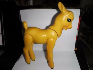 Vintage Ussr Soviet Russian Celluloid Toy Deer Fawn 9 6/8 " H