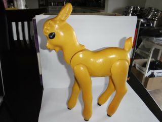 VINTAGE USSR SOVIET RUSSIAN CELLULOID TOY DEER FAWN 9 6/8 