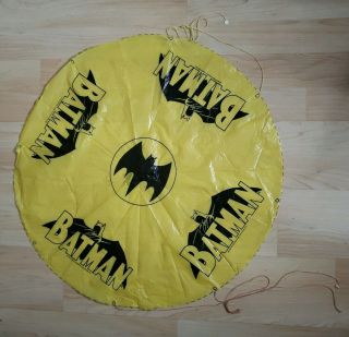 Vintage 1966 Batman Parachute Kids Toy Parachute Only Rare Yellow Plastic