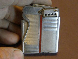 Vintage Deco Style Side Squeeze Lighter - Brand? - Heavy Duty