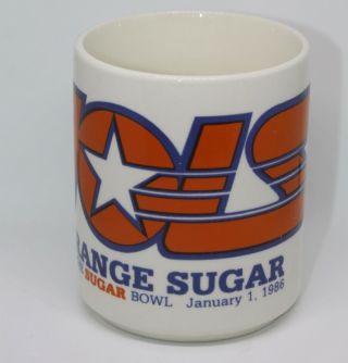 Vintage 1986 Tennessee Volunteers Vols Sugar Bowl Ncaa Football Coffee Mug