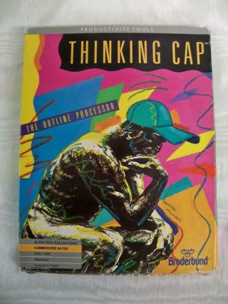 Thinking Cap,  1986 Pc Broderbund Software For Commodore 64/128,  Complete