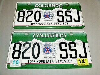 Colorado 10th Mountain Division Ski Troopers Wwii Pair In Exc,  $12