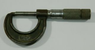 Vintage The Lufkin Rule Co.  No.  1911 Micrometer 0 " To 1 " Machinist Tool