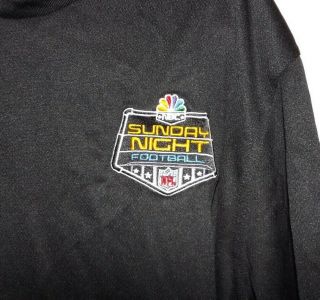 Nbc Sunday Night Football Nfl Sports Ware Black Shirt Size L