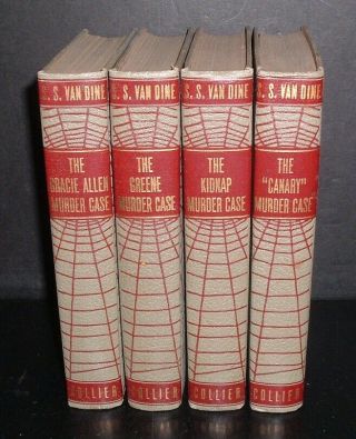 4 Vintage Vol.  By S.  S.  Van Dine,  The Canary Murder Case,  The Kidnap Murder Case