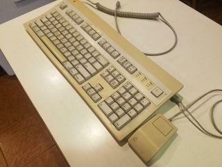 Apple Extended Keyboard With Cable And Mouse.