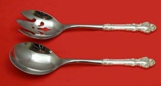 Spanish Baroque By Reed And Barton Sterling Silver Salad Serving Set 2pc Custom
