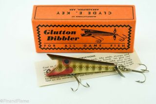 Vintage Texas Made Glutten Dibbler Antique Fishing Lure ET31 2