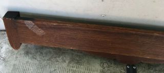 Antique Architectural Wood Solid Oak PEDIMENT HEADER Mantel Board Salvage 36.  75” 3