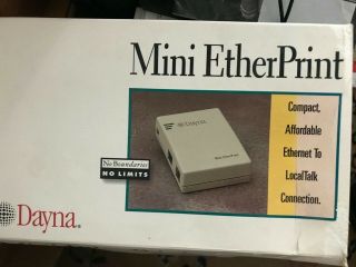Vintage: Dayna Mini Etherprint Compact Ethernet To Localtalk Connection