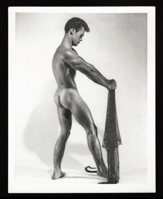 Vintage 1961 Gar Nansen Bruce Of Los Angeles 4x5 Photo Handsome Dbw Stamped Gay