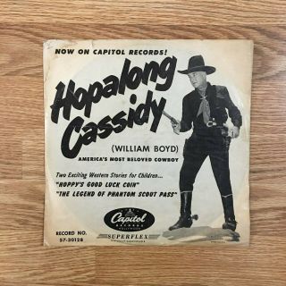 Vintage 1949 Hopalong Cassidy 78rpm Stories 