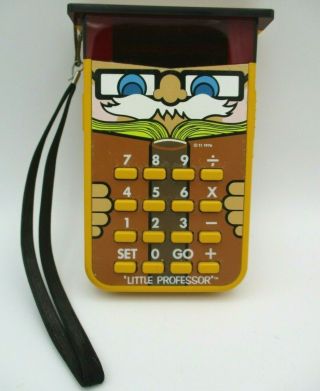 Vintage Ti 1976 " Little Professor " Texas Instruments Electronic Calculator/game