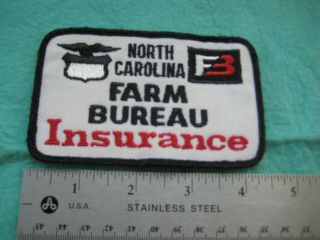 Vintage North Carolina Farm Bureau Insurance Racing Patch