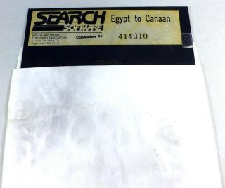 Commodore 64/128: Egypt To Canaan - C64 Disk - - Rare Bible Game